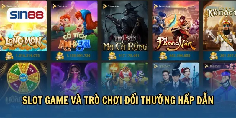 Slot game sin88 có cách chơi đơn giản và thưởng lớn